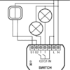 Fibaro Double Switch 2 kytkentäkaavio virtakytkin kytkentäkaavio