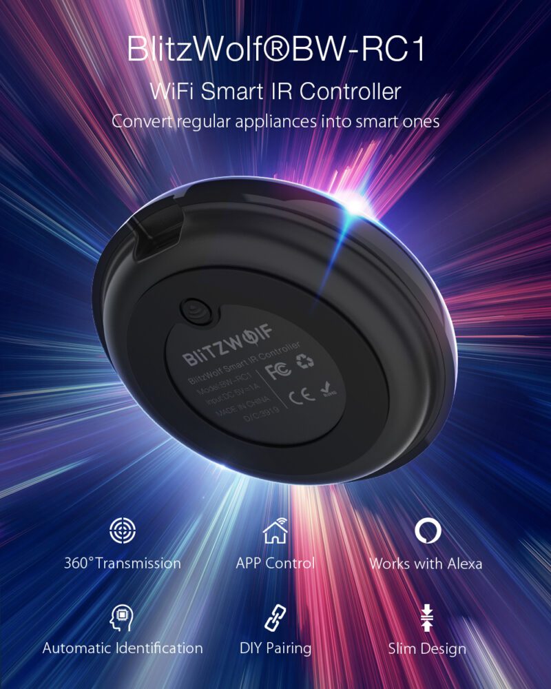 BlitzWolf BW-RC1 etäohjattava WiFi kaukosäädin etäohjattava wifi kaukosäädin