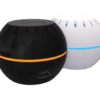 Shelly H&T wifi lämpömittarin värin voit valita. Mustassa mittarissa on lisävarusteena myytävä "vaihtopohja", jonka micro-USB liitäntä mahdollistaa kännykkälaturin käytön virtalähteenä. wifi lämpömittarin