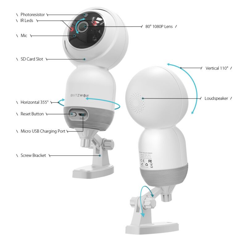 käännettävä valvontakamera