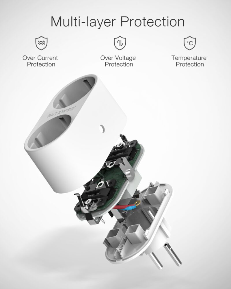 BlitzWolf BW-SHP7 etäohjattava pistorasia etäohjattava pistorasia