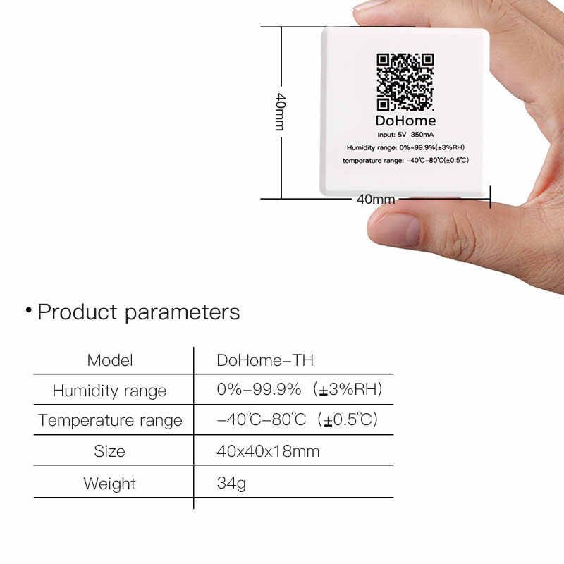 Apple HomeKit yhteensopiva WiFi lämpömittari ja kosteusanturi lämpömittari wifi apple