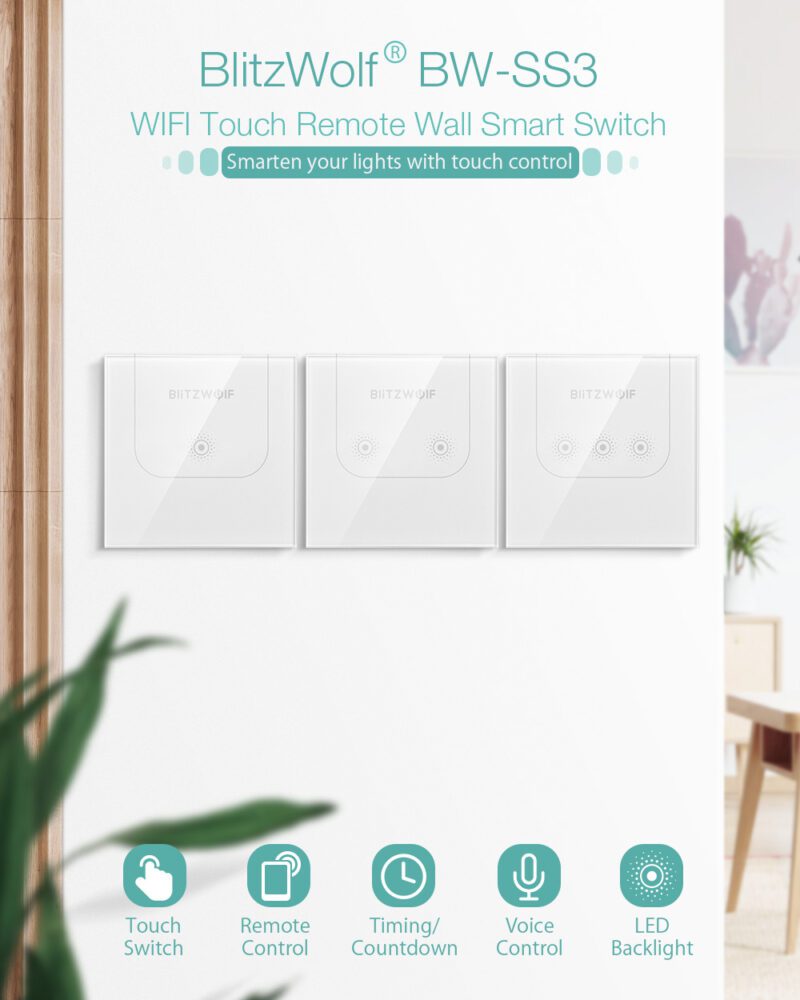 wifi valokytkin hipaisu