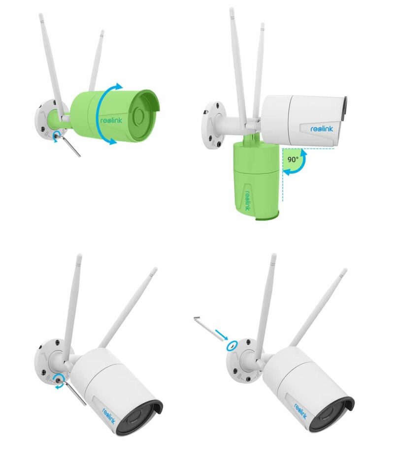 Reolink RLC-410W valvontakameran suuntaus nivel valvontakameran suuntaus