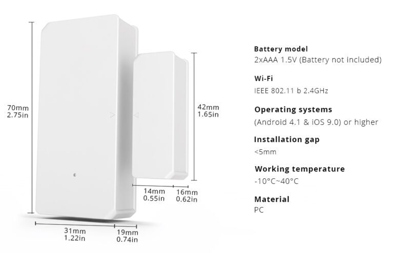 wifi ovi-ikkuna anturi