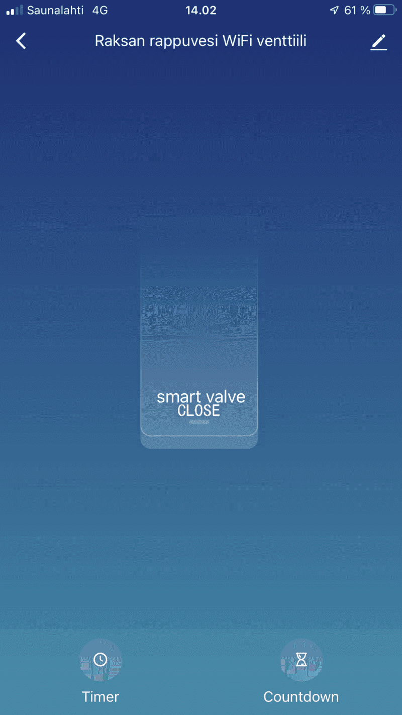 palloventtiilin toimilaite app