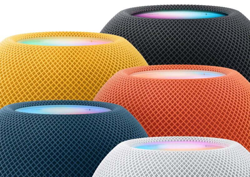 apple homepod mini colors