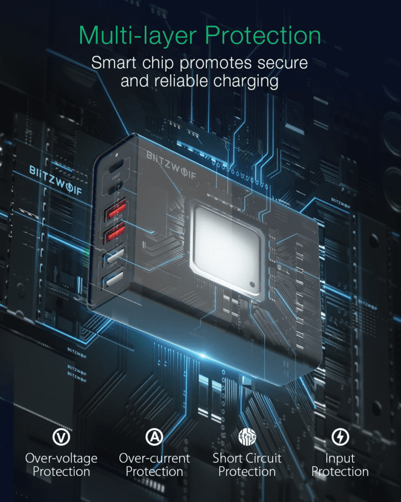 laturin virtasuojaus