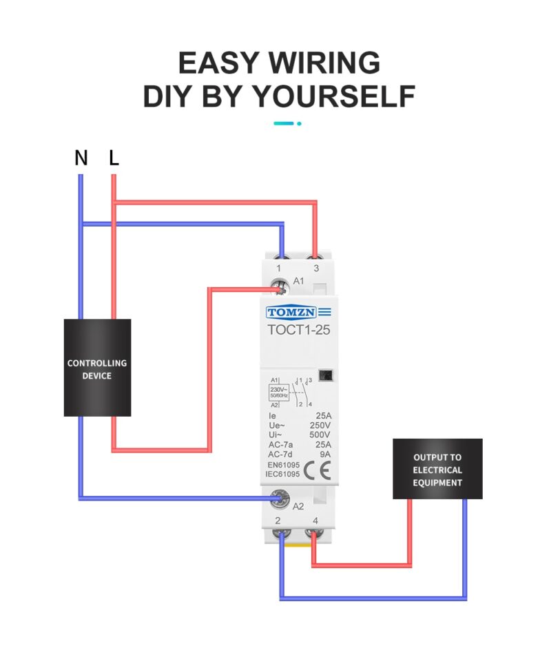 kontaktori kytkentä