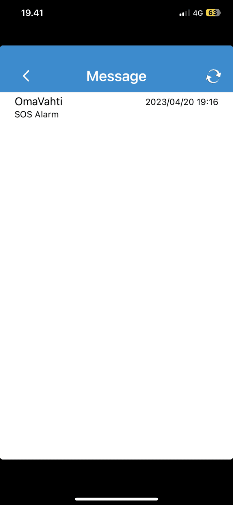 turvapuhelin hälytyslistaus