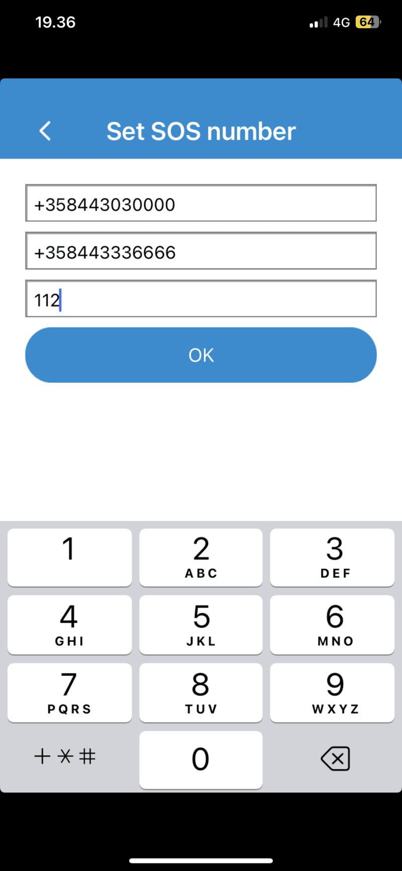 turvapuhelin sos numerot