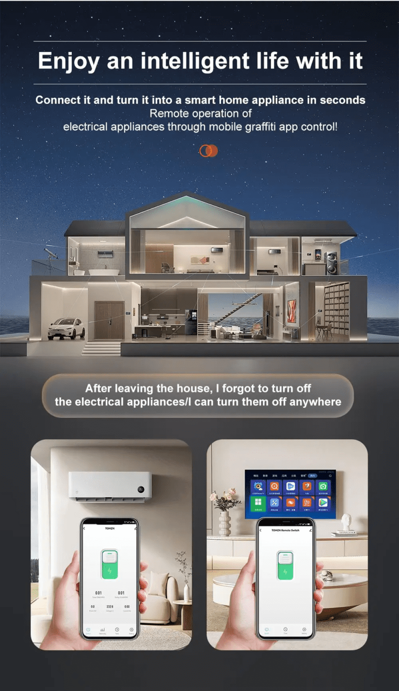 tuya virtakytkin sähkömittari