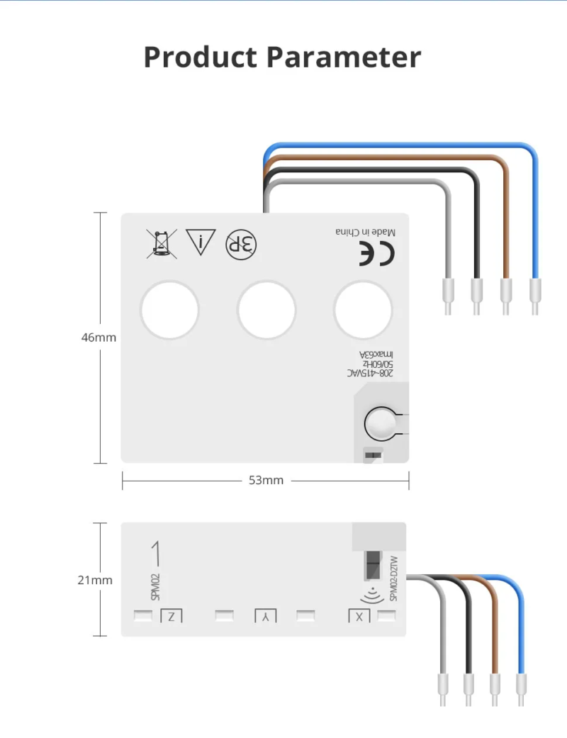 tuya virtamuuntaja sähkömittari